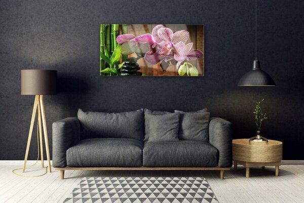 Obraz na skle Kvetiny bambus rastlina 100x50 cm 2 Prívesky