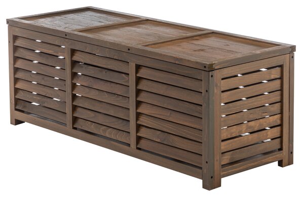 KONDELA Záhradný úložný box, hnedá, LADAM