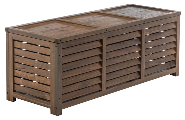 Záhradný úložný box, hnedá, LADAM