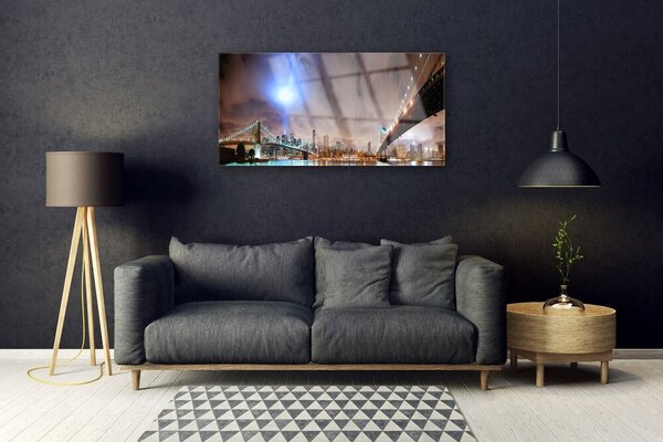 Obraz na skle Most architektúra 100x50 cm 2 Prívesky