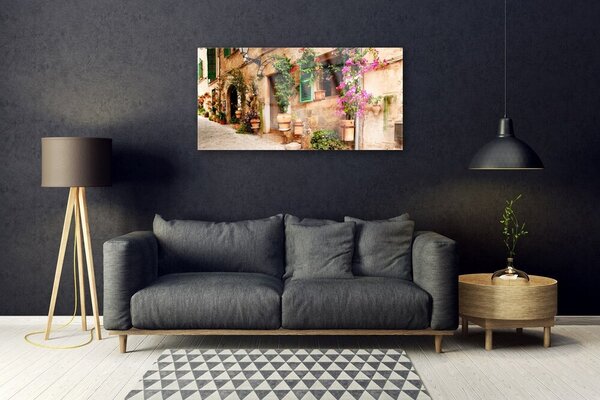 Obraz na skle Dom architektúra 100x50 cm 2 Prívesky