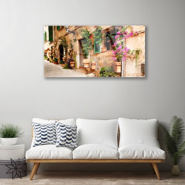 Obraz na skle Dom architektúra 100x50 cm 2 Prívesky