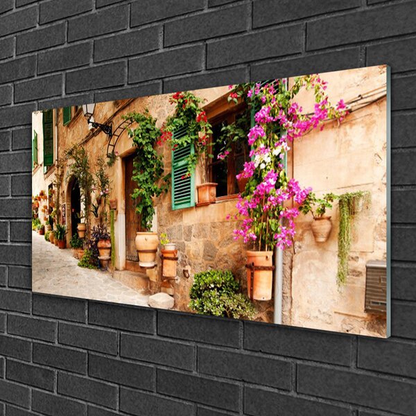 Obraz na skle Dom architektúra 100x50 cm 2 Prívesky