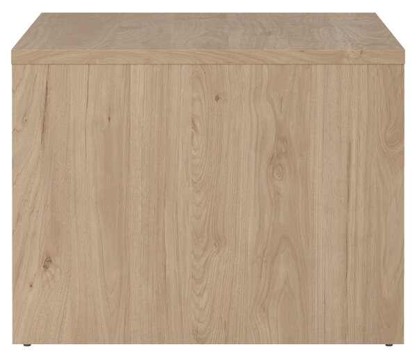 KONDELA Konferenčný stolík, dub hickory/biela extra vysoký lesk, NEXT 50319