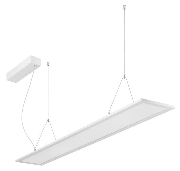 BRUMBERG LED závesné svietidlo Adara 149,5 cm, zapnutie/vypnutie, 2,, Biela / opálová, Pracovňa / Kancelária, Hliník, Závesné svietidlo
