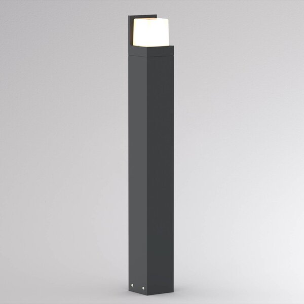 Molto Luce Chodníkové LED svetlo FYNN-C, výška 85 cm, antracitová, IP65,, Čierna, Hliník, Moderný, Osvetlenie príjazdovej cesty