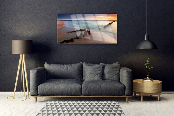 Obraz na skle Oceán pláž príroda 100x50 cm 2 Prívesky