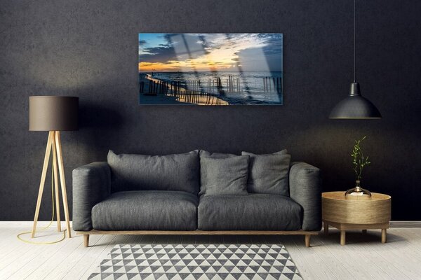 Obraz na skle More pláž príroda 100x50 cm 2 Prívesky