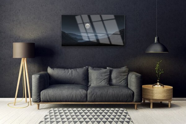 Obraz na skle Noc mesiac príroda 100x50 cm 2 Prívesky