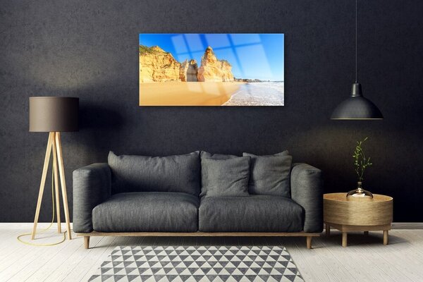 Obraz na skle Oceán pláž príroda 100x50 cm 2 Prívesky