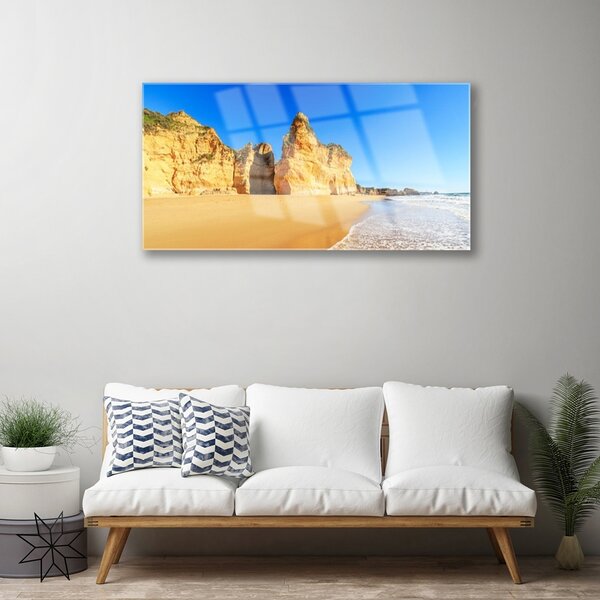 Obraz na skle Oceán pláž príroda 100x50 cm 2 Prívesky