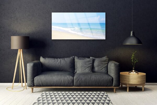 Skleneny obraz Pláž more príroda 100x50 cm 2 Prívesky