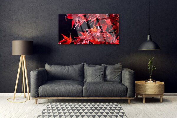 Skleneny obraz Listy príroda rastlina 100x50 cm 2 Prívesky