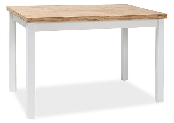 BONO jedálenský stôl 120x68 cm, dub Lancelot /biely matný