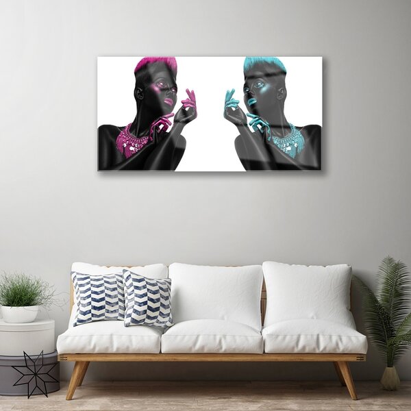 Skleneny obraz Postavy umenie 100x50 cm 2 Prívesky