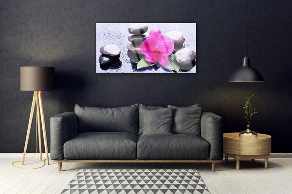 Skleneny obraz Kvet kamene umenie 100x50 cm 2 Prívesky