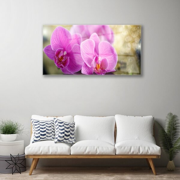 Skleneny obraz Kvety rastlina príroda 100x50 cm 2 Prívesky