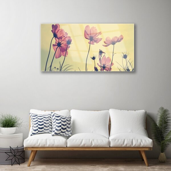 Skleneny obraz Kvety rastlina príroda 100x50 cm 2 Prívesky