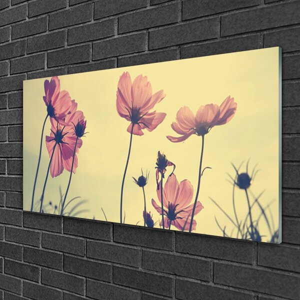 Skleneny obraz Kvety rastlina príroda 100x50 cm 2 Prívesky