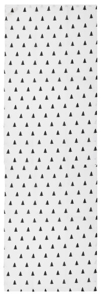 Ľanový behúň na stôl Fir Trees 140 × 40 cm