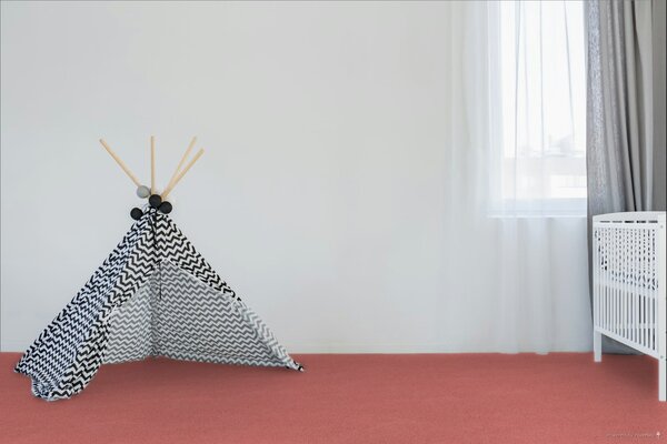 Condor Carpets , Metrážny koberec Carousel 12, na mieru, šíře 4m, ružová, filc, detská izba