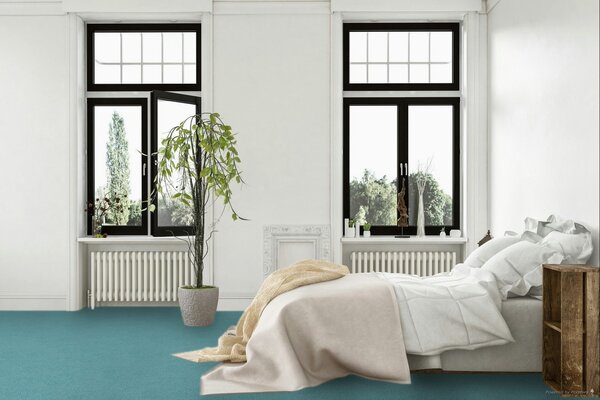 Condor Carpets, Metrážny koberec Carousel 82, na mieru, šíře 4m, modrá, filc, detská izba