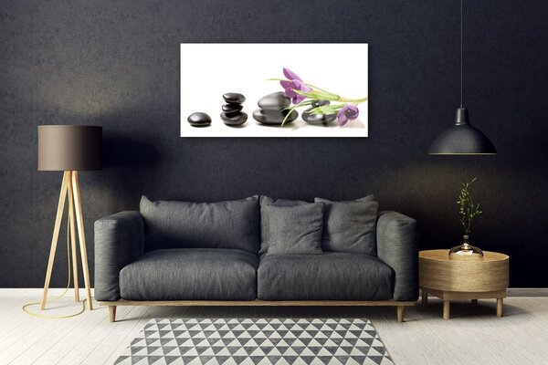 Skleneny obraz Kvet kamene umenie 100x50 cm 2 Prívesky