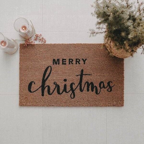 Rohožka z kokosového vlákna Merry Christmas 75 × 45 cm