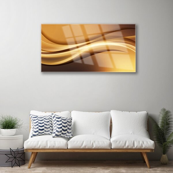 Skleneny obraz Abstrakcia vlny art umenie 100x50 cm 2 Prívesky