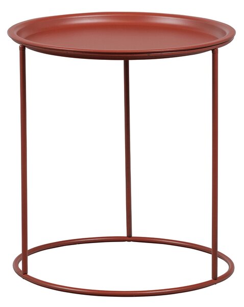Červený Odkládací stolík Ivar – ∅ 56 cm ∅ 56 × 37,5 cm WOOOD