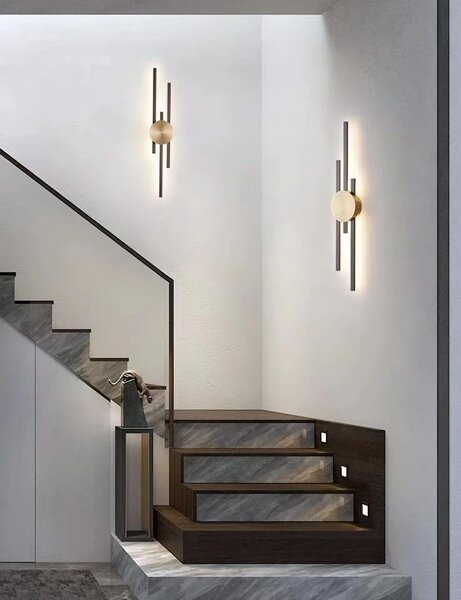 Toolight Rea, Nástenné svietidlo LED APP1437-W BLACK GOLD, OSW-07685