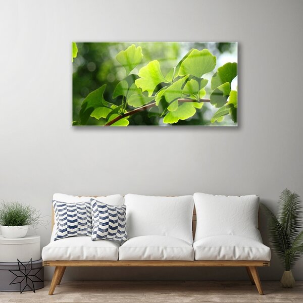 Skleneny obraz Vetvy listy príroda strom 100x50 cm 2 Prívesky