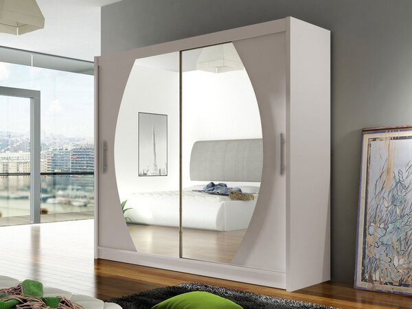 Mirjan24 Skriňa London IV, Farby: kašmír, Osvetlenie: osvetlenie LED RGB - farebné 5903211404498