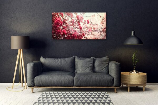 Skleneny obraz Vetvy listy príroda 100x50 cm 2 Prívesky