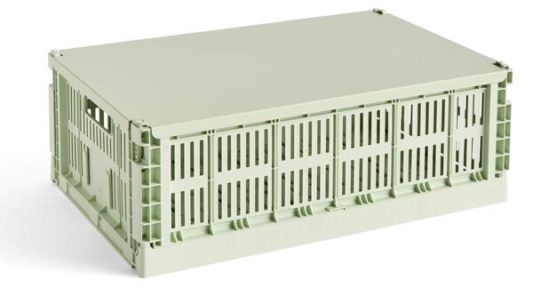 HAY Kovové veko Colour Crate L, mint