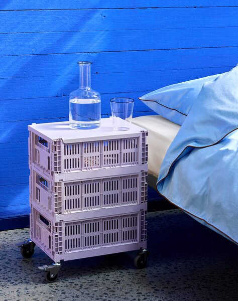 HAY Kovové veko Colour Crate Medium, lavender