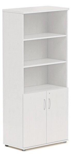 Vysoká skriňa Visio 80 x 38,5 x 183,5 cm, biela