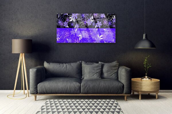 Skleneny obraz Abstrakcia vzory kvety art 100x50 cm 2 Prívesky