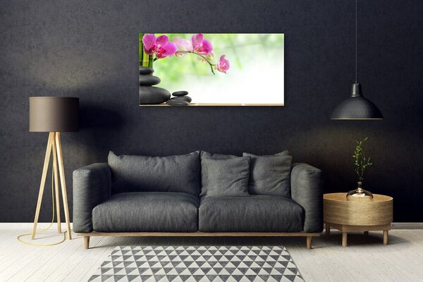 Skleneny obraz Bambusové výhonky kamene zen kúpele 100x50 cm 2 Prívesky