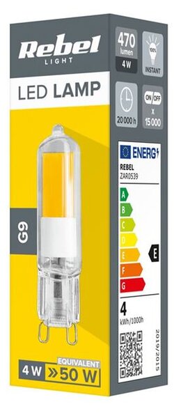 Žiarovka LED G9 4W 4000K 450LM 230V Rebel