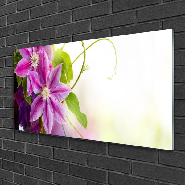 Skleneny obraz Kvety príroda 100x50 cm 2 Prívesky