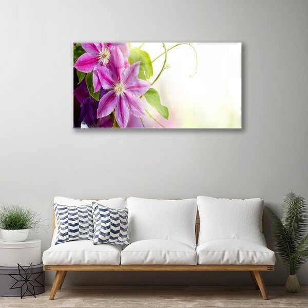 Skleneny obraz Kvety príroda 100x50 cm 2 Prívesky