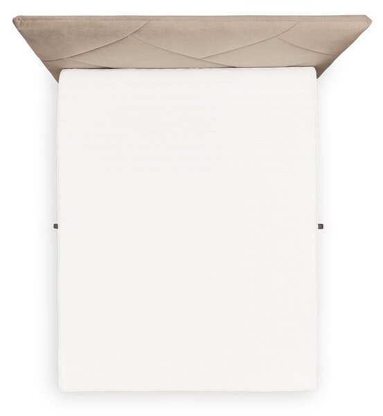 Posteľ Boxspring Wasil 160x200 s úložným priestorom - béžový zamat Element 6