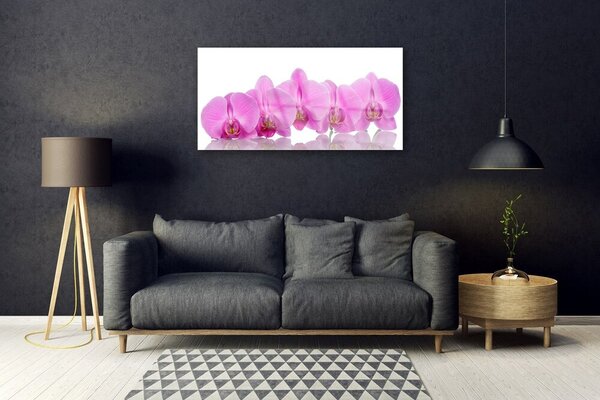 Skleneny obraz Ružová orchidea kvety 100x50 cm 2 Prívesky