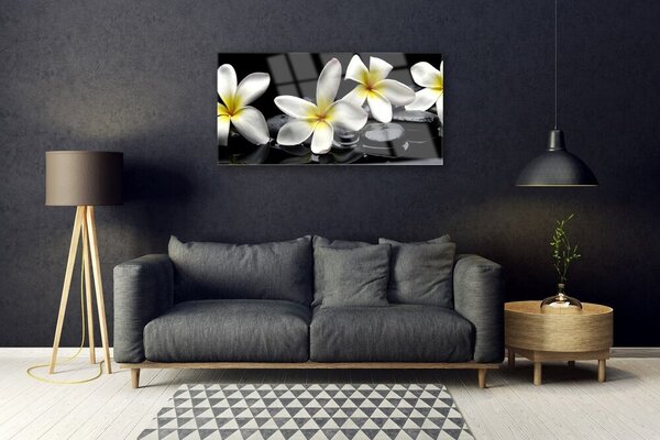 Skleneny obraz Kamene kvety kúpele 100x50 cm 2 Prívesky