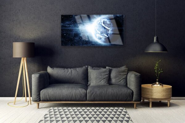 Skleneny obraz Krajina vesmír planéta 100x50 cm 2 Prívesky