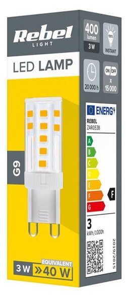 Žiarovka LED G9 3W 4000K 350LM 230V Rebel