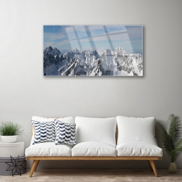 Obraz na skle Hory príroda 100x50 cm 2 Prívesky