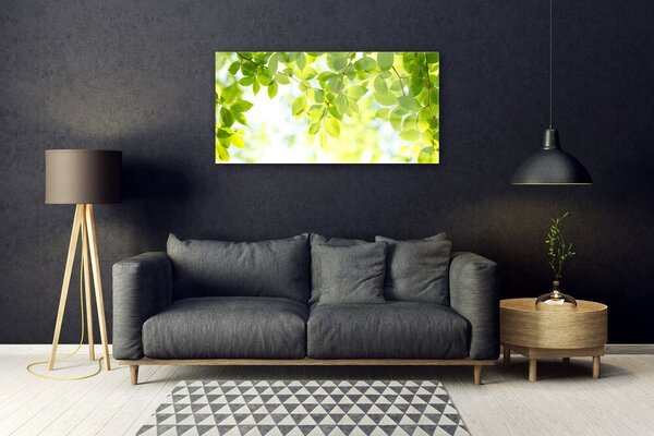 Obraz na skle Listy príroda rastlina 100x50 cm 2 Prívesky