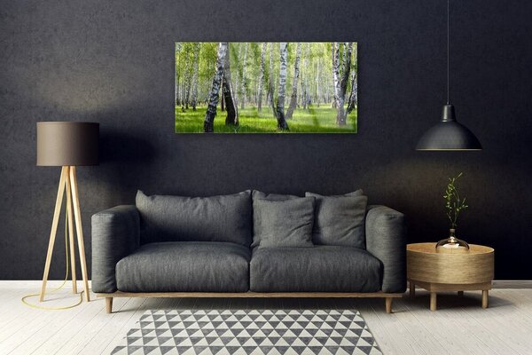 Obraz na skle Les príroda 100x50 cm 2 Prívesky